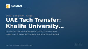 UAE Tech Transfer: Khalifa University Initiatives Emphasize IP and Regulatory Compliance
